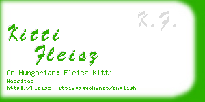 kitti fleisz business card